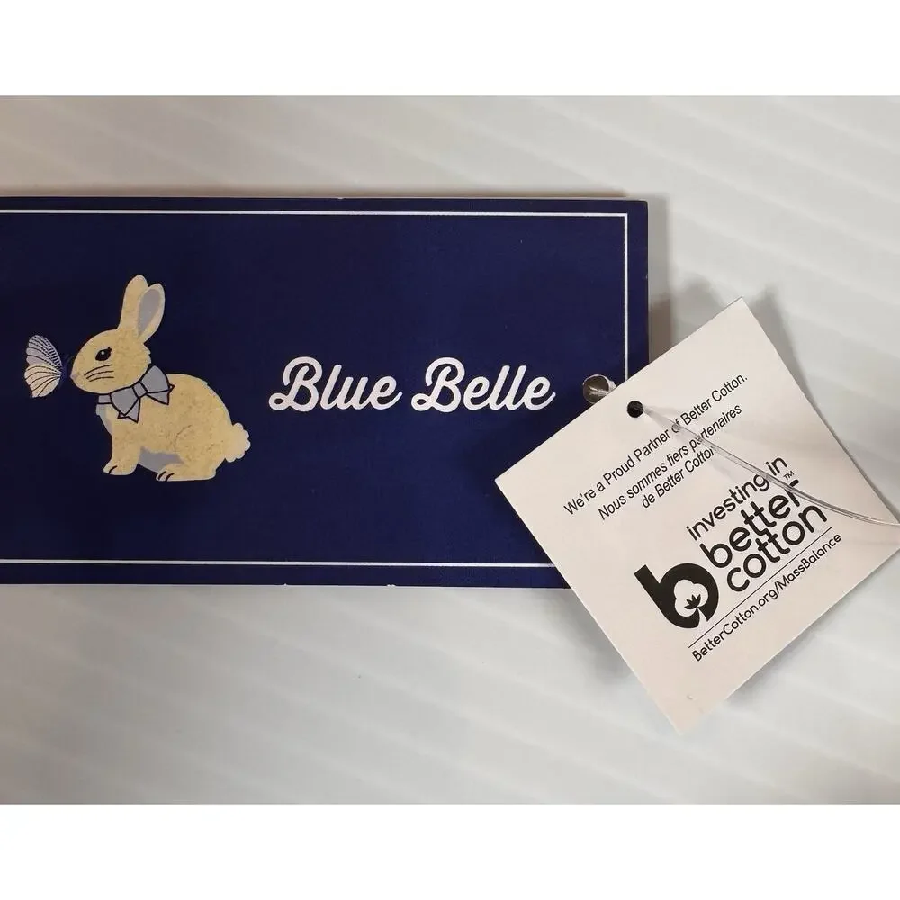 Gymboree Girls Size 7 Blue Easter Bunny Graphic Tee Sequin Bow Watering Can Egg